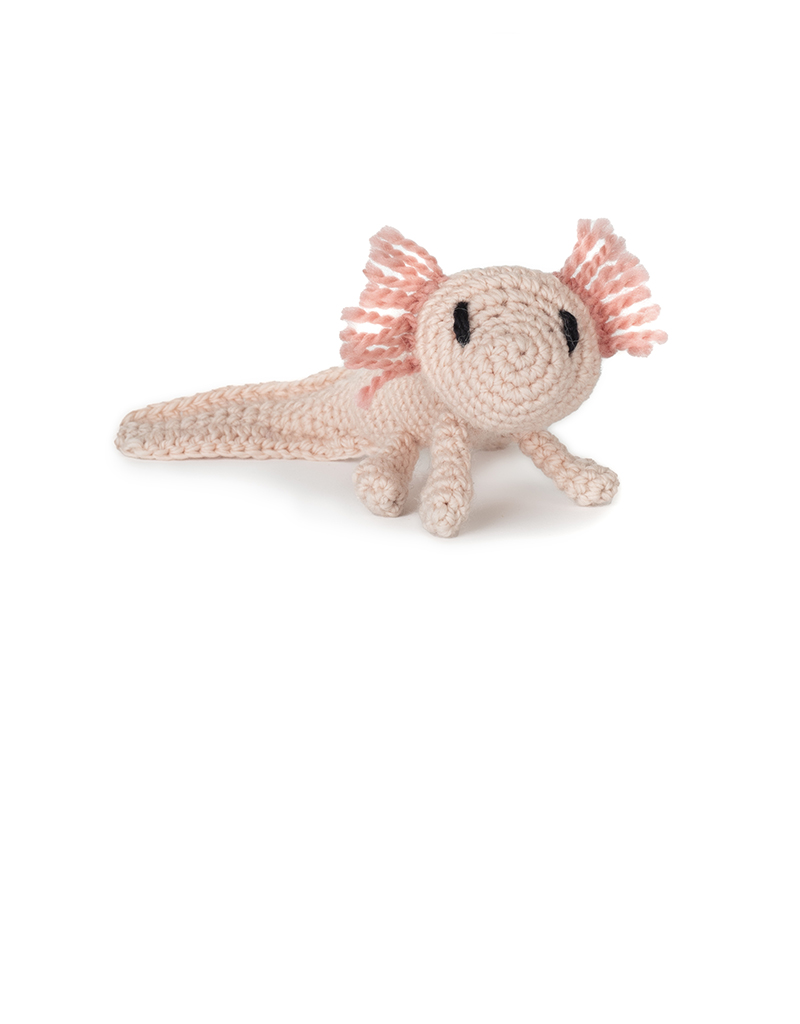 mini Danielle the axolotl amigurumi crochet pattern